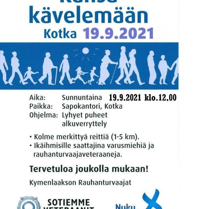 Kansa Kävelee 19.9.2021 Kotkan Sapokassa