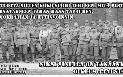 Sotiemme veteraanit haastavat suomalaiset äänestämään